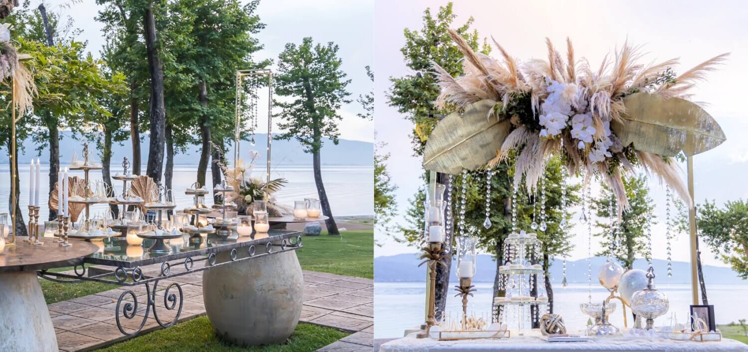 Read more about the article Νάνσυ & Γιώργος — Ένας ρομαντικός γάμος στη Λίμνη Τριχωνίδα